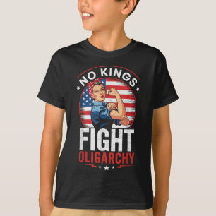 Camiseta Luchar Contra la Oligarquía Señal de Protesta Demo