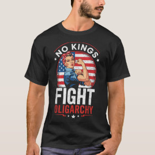 Camiseta Luchar Contra la Oligarquía Señal de Protesta Demo