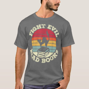 Camiseta Luchar contra los libros de lectura malvados, Cat 