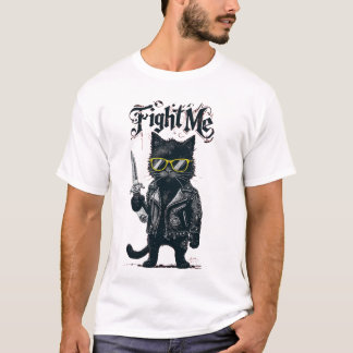 Camiseta luchar contra mi gato