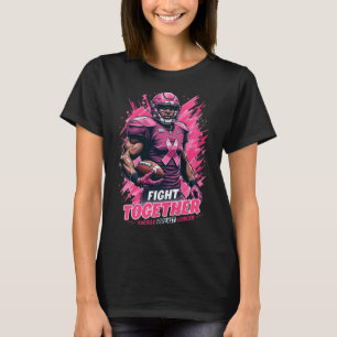 Camiseta Luchar Juntos Abordar la Conciencia del Cáncer de 