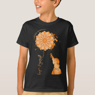 Camiseta Luchar por la cura de la leucemia del girasol Conc