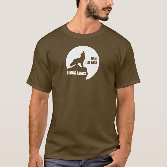 Camiseta Luchar Por Tu Lobo De Tierras Públicas (Anverso)