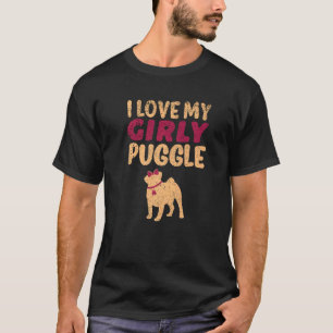 Camiseta Luchar Pug Beagle Chica Perro Girly género revelar