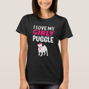 Camiseta Luchar Pug Beagle Chica Perro Girly género revelar
