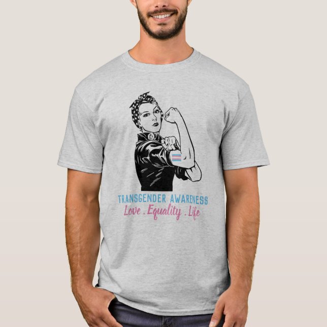 Camiseta Luchas de Rosie para la igualdad del transexual (Anverso)