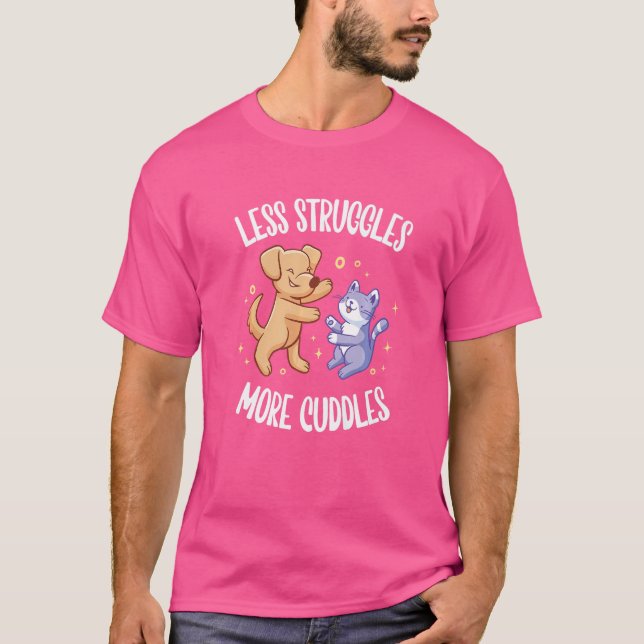 Camiseta Luchas Y Ataques De Gatos Y Perros (Anverso)