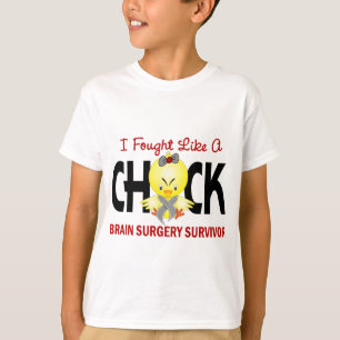 Camiseta Luché como un superviviente de la neurocirugía d