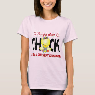 Camiseta Luché como un superviviente de la neurocirugía del