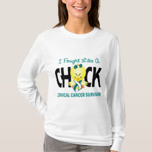 Camiseta Luché como un superviviente del cáncer de cuello