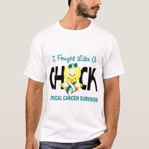 Camiseta Luché como un superviviente del cáncer de cuello
