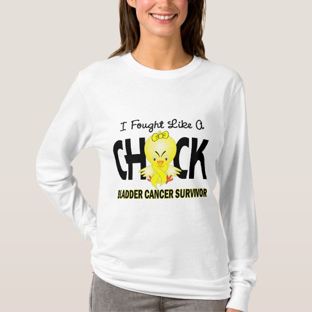 Camiseta Luché como un superviviente del cáncer de vejiga (Anverso)