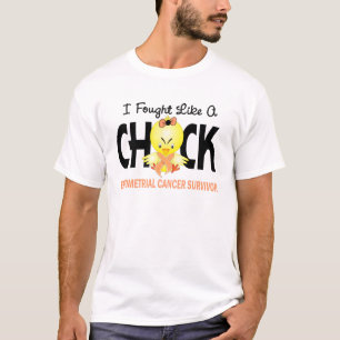 Camiseta Luché como un superviviente del cáncer endometri