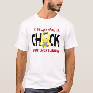 Camiseta Luché como un superviviente del tumor cerebral de
