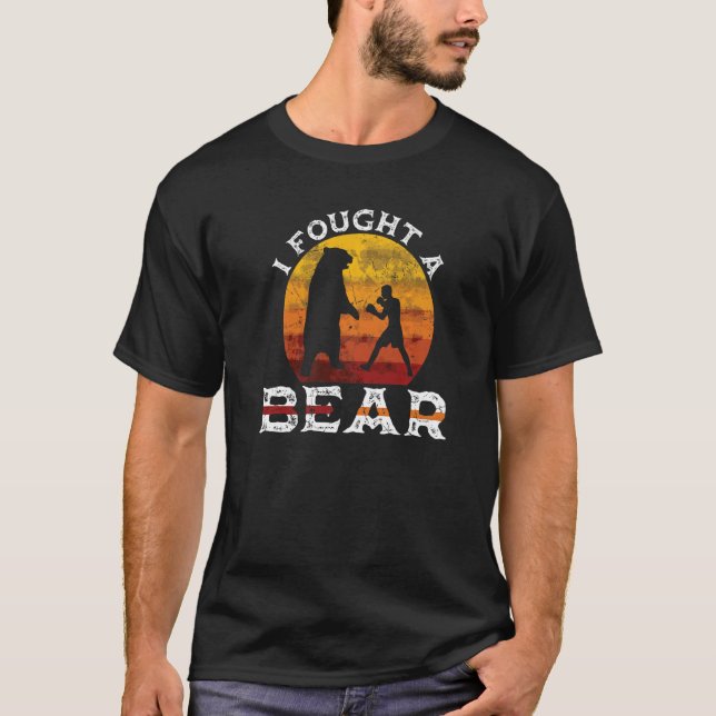 Camiseta Luché Contra Un Oso De Boxeo Salvaje Animal 6 (Anverso)