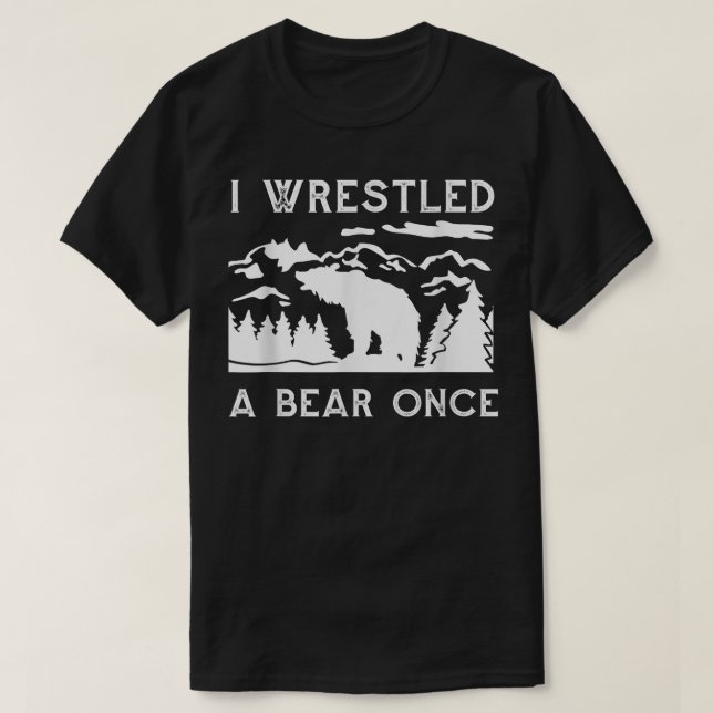Camiseta Luché contra un oso que luchaba contra la montaña  (Diseño del anverso)