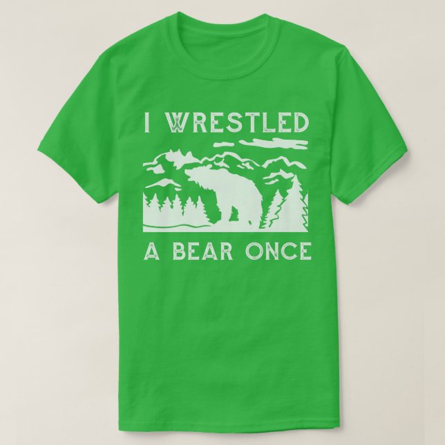 Camiseta Luché contra un oso que luchaba contra la montaña  (Diseño del anverso)