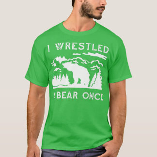 Camiseta Luché contra un oso que luchaba contra la montaña
