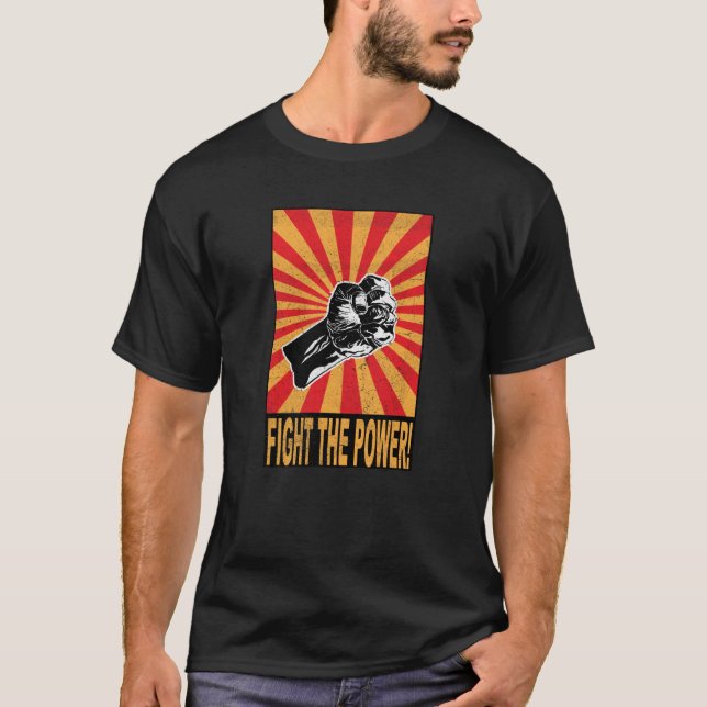 Camiseta Luche el poder - protesta (Anverso)