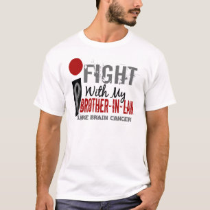 Camiseta Lucho con mi cáncer de cerebro del cuñado