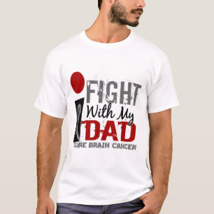 Camiseta Lucho con mi cáncer de cerebro del papá