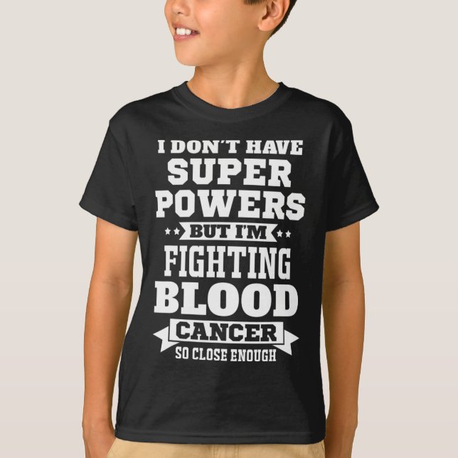 Camiseta Lucho contra el cáncer de sangre por la conciencia (Anverso)