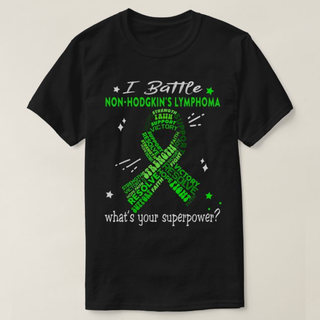 Camiseta Lucho contra el linfoma de NonHodgkin: ¿Cuál es tu (Diseño del anverso)