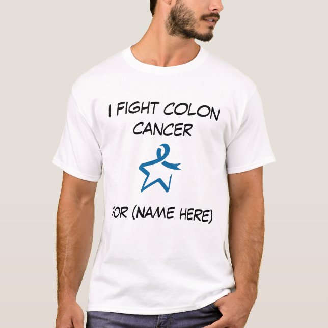 Camiseta Lucho el cáncer de colon, para… (Anverso)