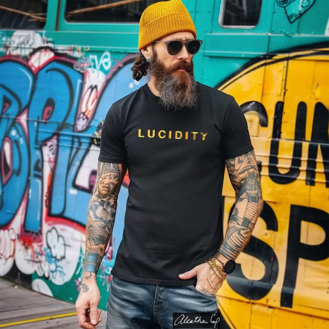 Camiseta Lucidity Word of the Day in Yellow Orange (Subido por el creador)
