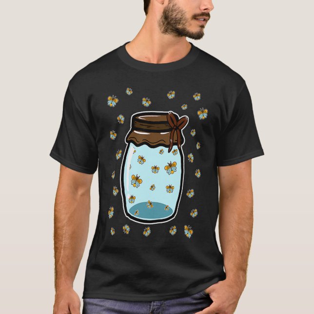 Camiseta Luciérnagas Jar Glowworm Entomology Bug (Anverso)