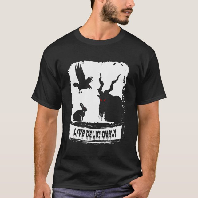 Camiseta Lucifer de Goat Witchcraft en vivo deliciosamente  (Anverso)