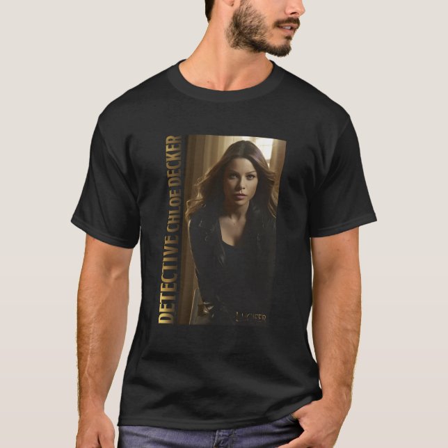 Camiseta Lucifer Detective Chloe Decker Gold Series (Anverso)