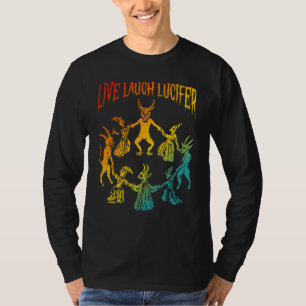 Camiseta Lucifer Horror en vivo Satan Satanic Demon Devi