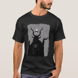 Camiseta Lucifer Light Bearer Satanic Occult Baphomet Goat