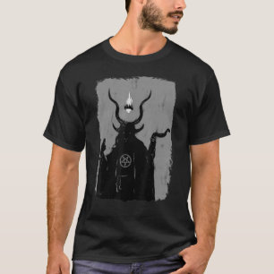 Camiseta Lucifer Light Bearer Satanic Occult Baphomet Goat