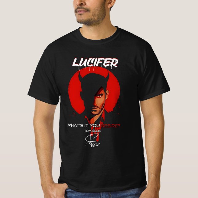 Camiseta Lucifer Morningstar Qué es lo que realmente quiere (Anverso)