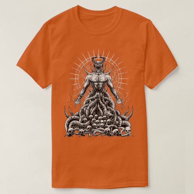 Camiseta Lucifer satánico gótico (Diseño del anverso)