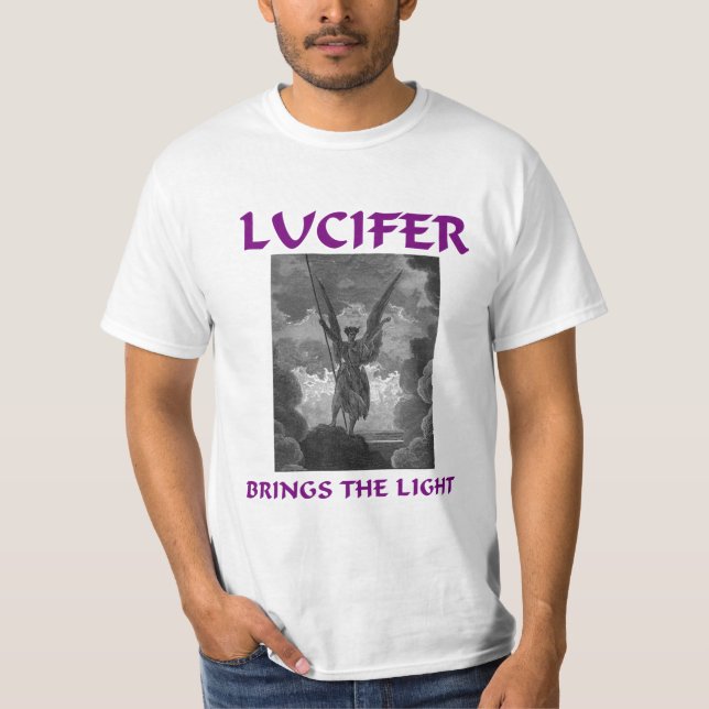 CAMISETA LUCIFER TRAE LA LUZ (Anverso)
