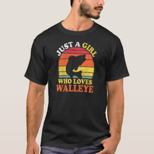 Camiseta Lucioperca Vintage Solo Una Chica Que Ama Lucioper