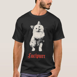 Camiseta Lucipurr Gótico Lucifer Satan Cat De