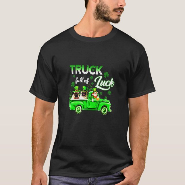 Camiseta Luck English Bulldog Animal St Patricks Day (Anverso)
