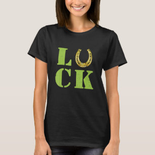 Camiseta Luck Irish St Patricks Day Horseshoe Gold Ireland