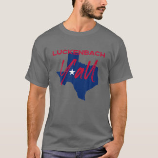 Camiseta Luckenbach Texas Y'all TX Pride State Map Cute