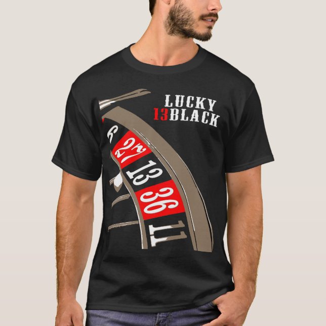 Camiseta Lucky 13black (Anverso)
