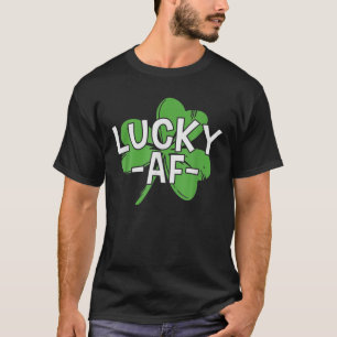 Camiseta Lucky AF Green Shamrock St. Patrick's Day For Men