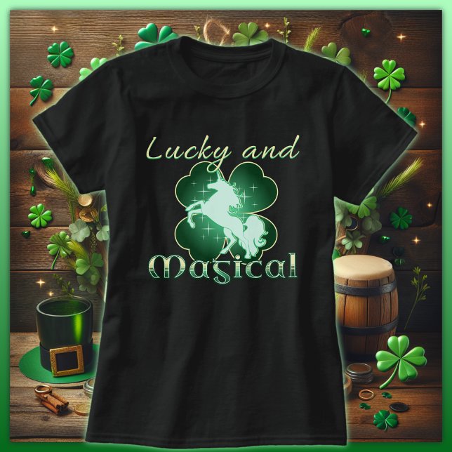 Camiseta Lucky and Magical Clover (Subido por el creador)