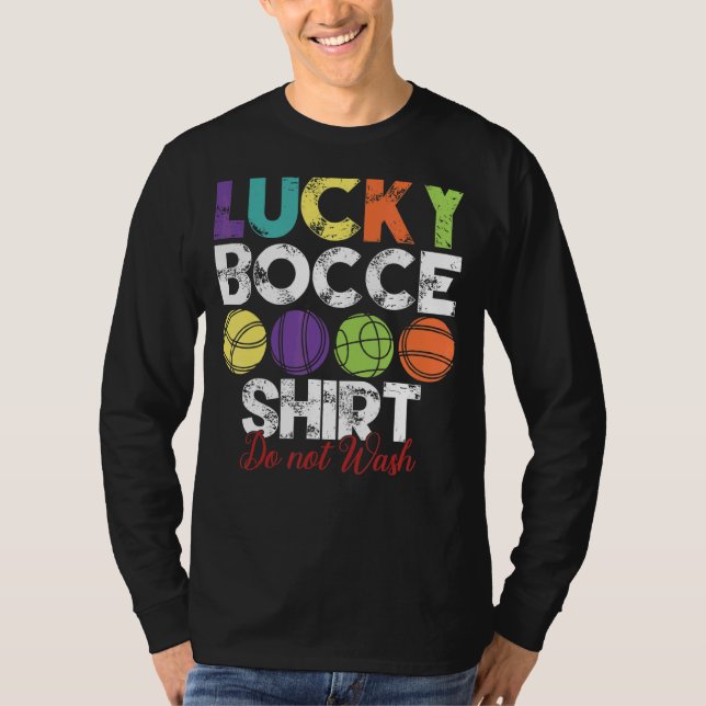 Camiseta Lucky Bocce Ball Bocce Ball Player (Anverso)