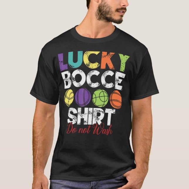 Camiseta Lucky Bocce Ball Bocce Ball Player (Anverso)