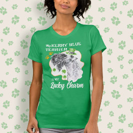 Camiseta Lucky Charm Kerry Blue Terrier Divertido amante de