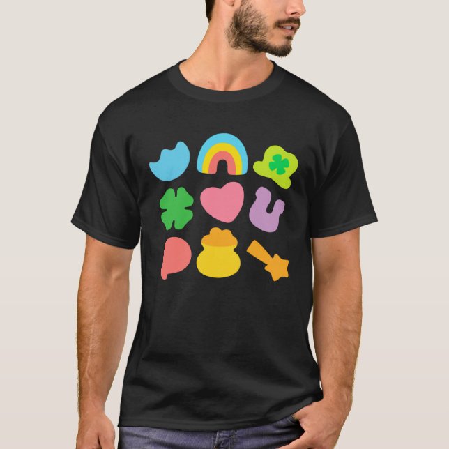 Camiseta Lucky Charm Patricks Day Pot Of Gold Irish Shamroc (Anverso)